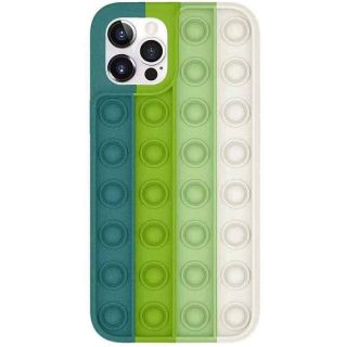 Mocco Bubble Antistress Case for Apple iPhone 12 / 12 Pro Dark Green (MO-BB-AP-IP12PRO-GE)