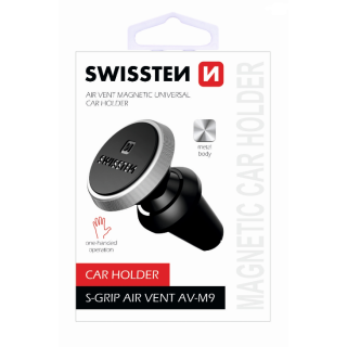 Swissten S-Grip AV-M9 Universal Car Air Vent Holder For Devices (SW-GRP-AVM9BSL)
