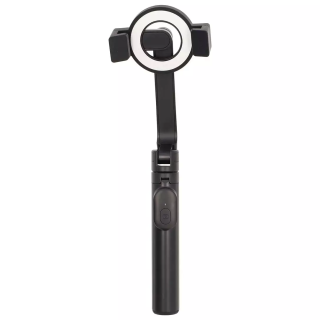 Nedis Bluetooth Selfie Stick with Ring Light (SEST300BK)