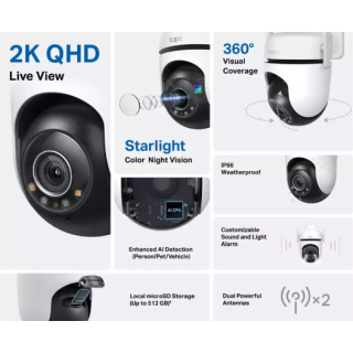 TP-Link Tapo C520WS IP Outdoor 360° Security Camera 2K QHD (C520WS)
