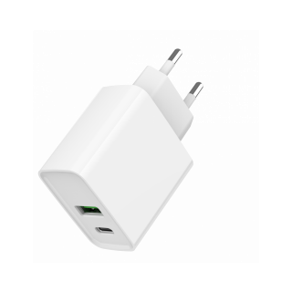 Gembird Charger 2-port USB Fast Charger (TA-UC-PDQC20-01-W)
