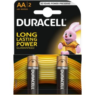 Duracell AA MN1500 Alkaline LR6 1.5V Batteries 2pcs (MN1500)