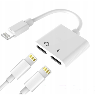 Wooco J-008 Dual Audio & Charge Adapter 2x Lightning (WC-J-008)