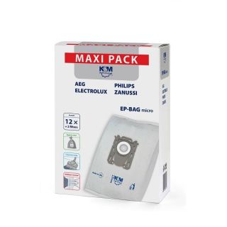 K&M Vacuum cleaner bag ELECTROLUX / PHILIPS S-BAG (12pcs) (KM-EP-BAG-MX)