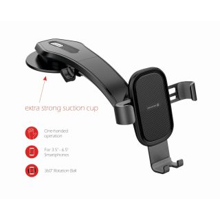 Swissten S-GRIP G1-R1 Metal Age Gravity 360 Universal Car Panel Holder For Device (65010600)