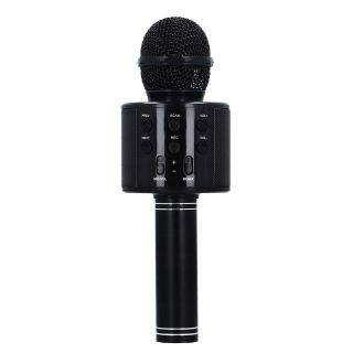 RoGer Bluetooth Microphone Karaoke With Build In Speaker / 2x 5W / Aux / USB / MicroSD / Black (RO-WS-858-BK)