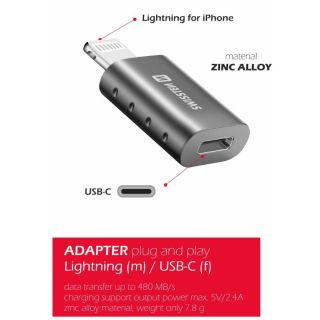 Swissten Adapter Lightning to USB-C (55500400)