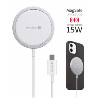 Swissten MagStick Wireless Charger 15W for Apple iPhone USB-C (22055530)