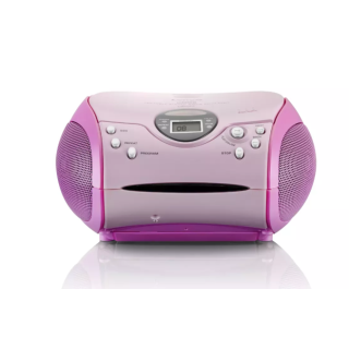 Lenco SCD-24 Digital FM Music centre Pink (SCD24PI)