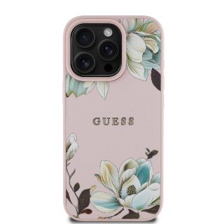Guess PU Grained Magnolia MagSafe Case for Apple iPhone 16 Pro (GUHMP16LPGNMPLMP)