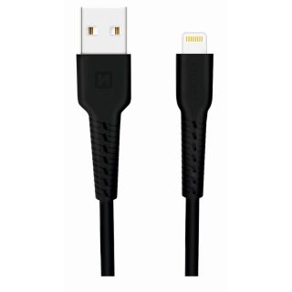 Swissten Basic Fast Charge 3A Lightning Data and Charging Cable 1m (SW-BA-LIGH-3A-1M-BK)