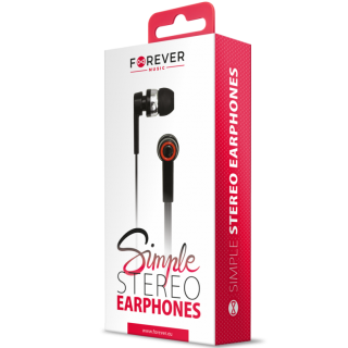 Forever Mega Bass Universal Headphones With Microphone Black (GSM004003)