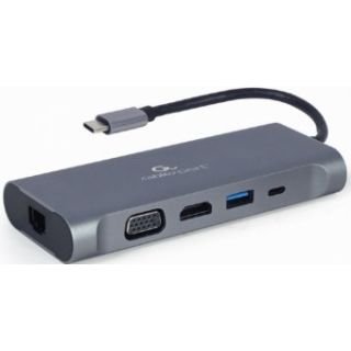 Gembird USB Type-C Multi-Port Adapter + Card Reader (A-CM-COMBO7-01)