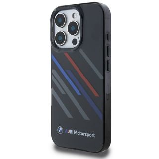 BMW Motorsport IML Random Stripes Back Case for Apple iPhone 16 Pro (BMHCP16L23HTRAK)