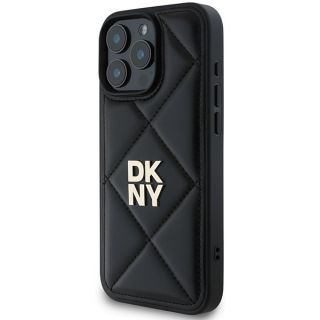 DKNY Quilted Stack Logo Back Case for Apple iPhone 16 Pro (DKHCP16LPQDSLK)