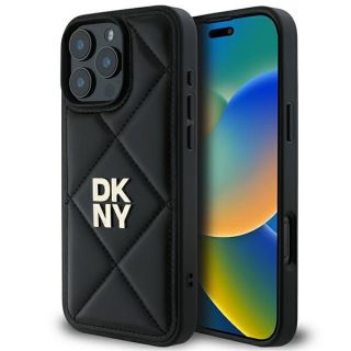 DKNY Quilted Stack Logo Back Case for Apple iPhone 16 Pro Max (DKHCP16XPQDSLK)