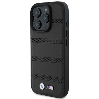 BMW M Perforated And Stitched Line MagSafe Hardcase for Apple iPhone 16 Pro (BMHMP16L23PUSPK)