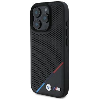 BMW M Perforated Tricolor Line MagSafe Hardcase for Apple iPhone 16 Pro (BMHMP16L23PUPDK)