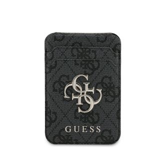 Guess 4G Metal Logo MagSafe Cardslot Stand Black (GUWMSHG4BLK)