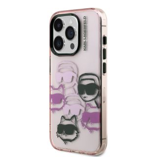Karl Lagerfeld IML Multi K&CH Heads Case for Apple iPhone 15 Pro (KLHCP15LHMCHKCP)
