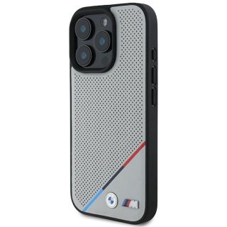 BMW M Perforated Tricolor Line MagSafe Hardcase for Apple iPhone 16 Pro (BMHMP16L23PUPDG)