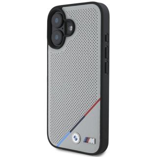 BMW M Perforated Tricolor Line MagSafe Hardcase for Apple iPhone 16 (BMHMP16S23PUPDG)