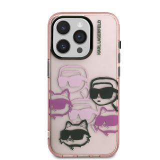 Karl Lagerfeld IML Multi K&CH Heads Case for Apple iPhone 15 Pro (KLHCP15LHMCHKCP)