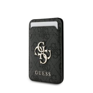 Guess 4G Metal Logo MagSafe Cardslot Stand Black (GUWMSHG4BLK)