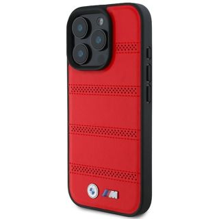 BMW M Perforated And Stitched Line MagSafe Hardcase for Apple iPhone 16 Pro (BMHMP16L23PUSPR)