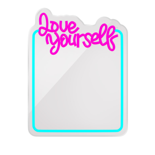 Forever Light FMNE01 Neon LED Mirror Decor (FMNE01)
