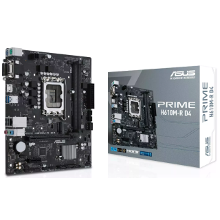 Asus PRIME H610M-R D4 Motherboard Intel H610 LGA 1700 micro ATX (PRIMEH610M-RD4-SI)