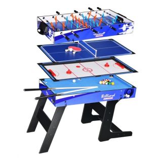 RoGer 4in1 Folding table for games Billiards / Air hockey / Football / Table tennis (RO-4IN1-GAME)
