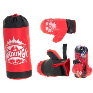 RoGer Children's Boxing Bag Set Red (RO-BOX-SET-RE)