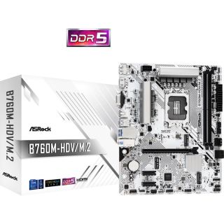 ASRock B760M-HDV/M.2 mATX Mainboard LGA1700 (B760M-HDV/M.2)