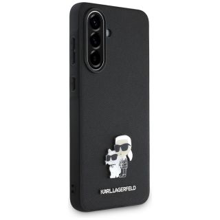 Karl Lagerfeld PU Saffiano Metal Karl and Choupette Case for Samsung Galaxy A56 5G (KLHCSA56PSAKCMPK)