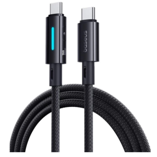 Baseus Lit Fast Charging USB-C to USB-C 100W / Button-Control / Cable 1m (P10379000121-00)