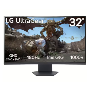 LG 32GS60QC-B Quad HD LCD Monitor 31.5" (32GS60QC-B.AEUQ)