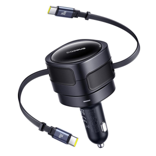 Baseus Enjoyment Max 2x USB-C Cables Car Charger 60W (C00035507121-01)