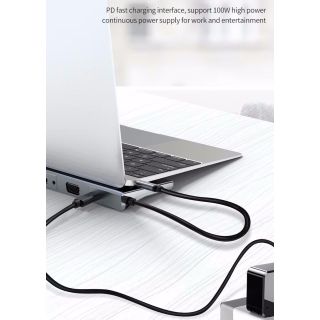 RoGer MST Docking Station 12in1 PD Docking Station for Laptop USB-C to HDMI / DisplayPort / VGA / USB-C PD / 3x USB / Audio / LAN / SD / TF (RO-DOCK12IN1PD)