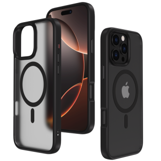 Mocco Signature MagSafe Back Case for Apple iPhone 16 Plus (MC-SN-MS-IPH-16PL-BK)