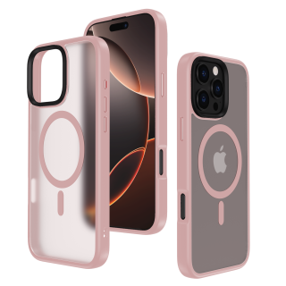 Mocco Signature MagSafe Back Case for Apple iPhone 16 Plus (MC-SN-MS-IPH-16PL-PN)