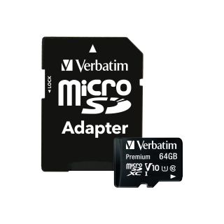 Verbatim Premium Micro SDXC Memory Card 64GB (44084)