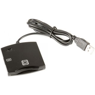DNI ID Card Reader PC / SC / CCID ISO7816 USB (+SIM) Black (DNI-ID-CR-BK)