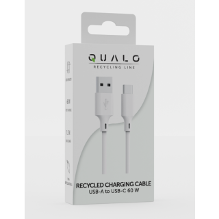 Qualo QRC-AC-00 Cable USB-A – USB-C / 1.5m / 60W / white (QRC-AC-00)