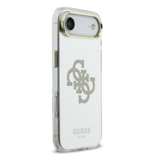 Guess PC/TPU Mirror 4G Glitter Logo MagSafe Case for Apple iPhone 17 Air (GUHMP17MHMR4GDG)
