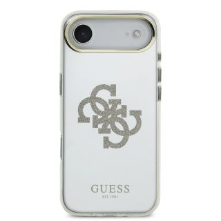 Guess PC/TPU Mirror 4G Glitter Logo MagSafe Case for Apple iPhone 17 Air (GUHMP17MHMR4GDG)