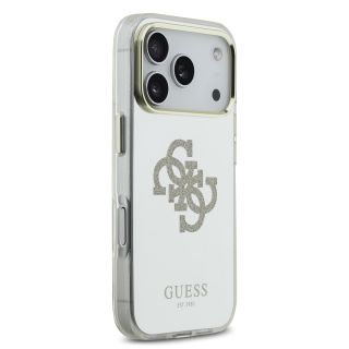 Guess PC/TPU Mirror 4G Glitter Logo MagSafe Case for Apple iPhone 17 Pro (GUHMP17LHMR4GDG)