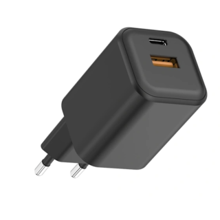 Qualo QLSN-CA-65-01 Nano PD Network Charger Adapter USB-C / USB-A / 65W (QLSN-CA-65-01)