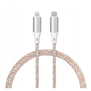 Qualo QCS-CL-00 Glowing Cable USB-С – Lightning / 12W / 1m / LED (QCS-CL-00)