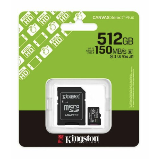 Kingston Canvas Select Plus Gen3 Memory Card 512GB / microSDXC (SDCS3/512GB)